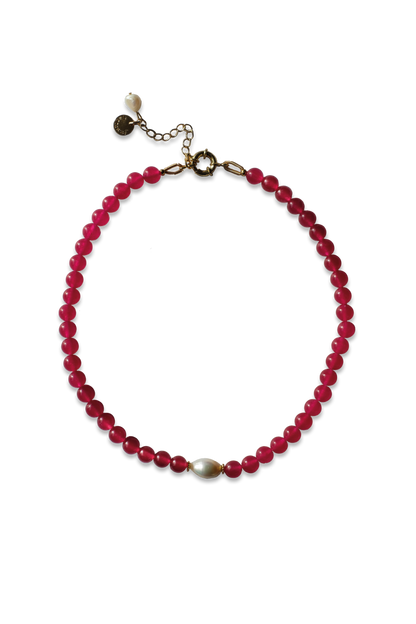 Plum Pearl Necklace